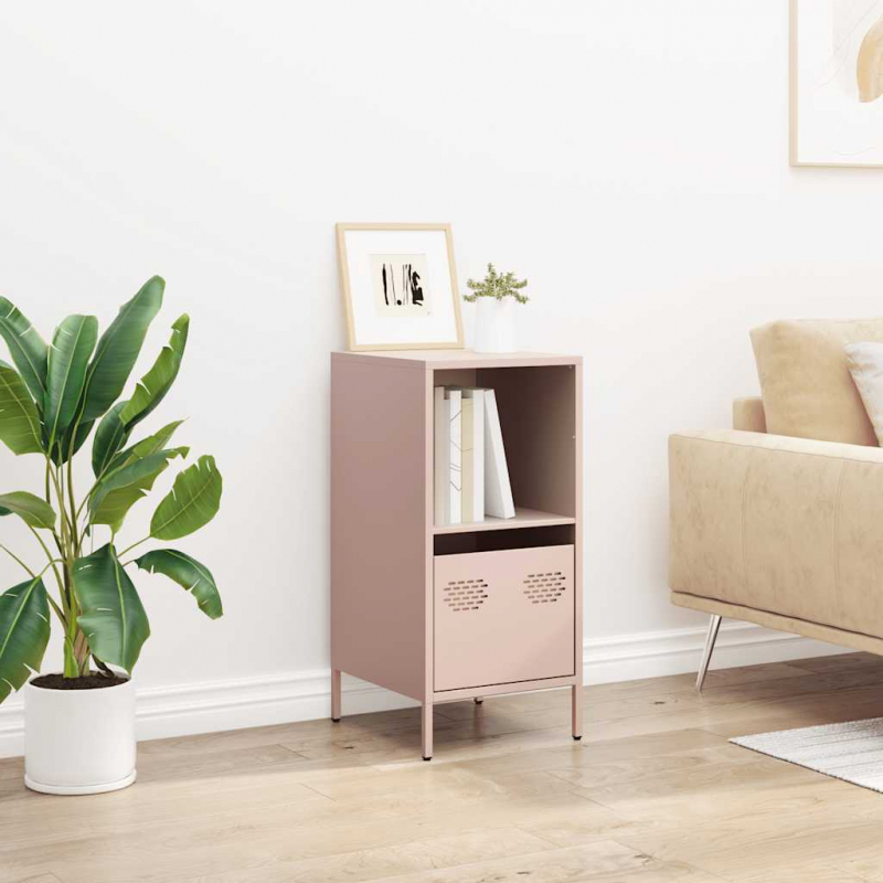 Sideboard Rosa 35x39x73,5 cm Kaltgewalzter Stahl