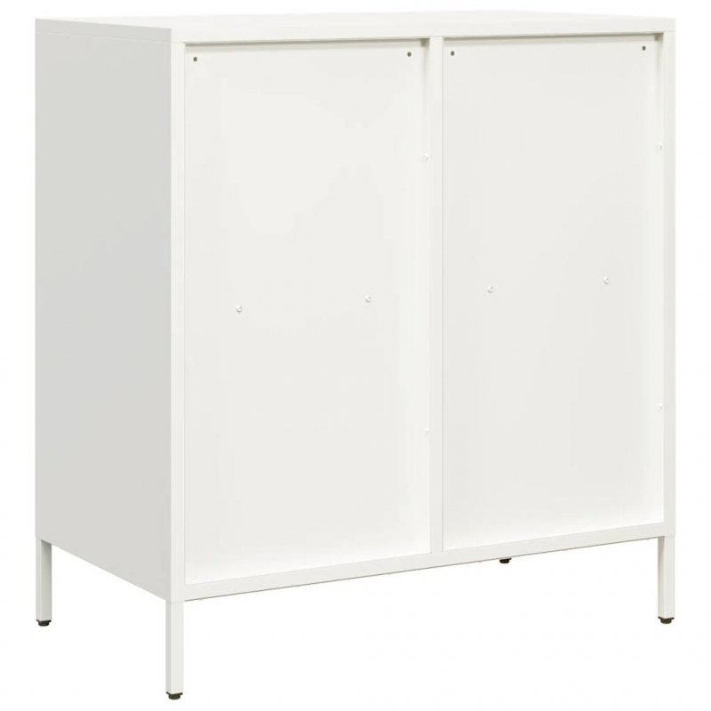 Sideboard Weiß 68x39x73,5 cm Kaltgewalzter Stahl