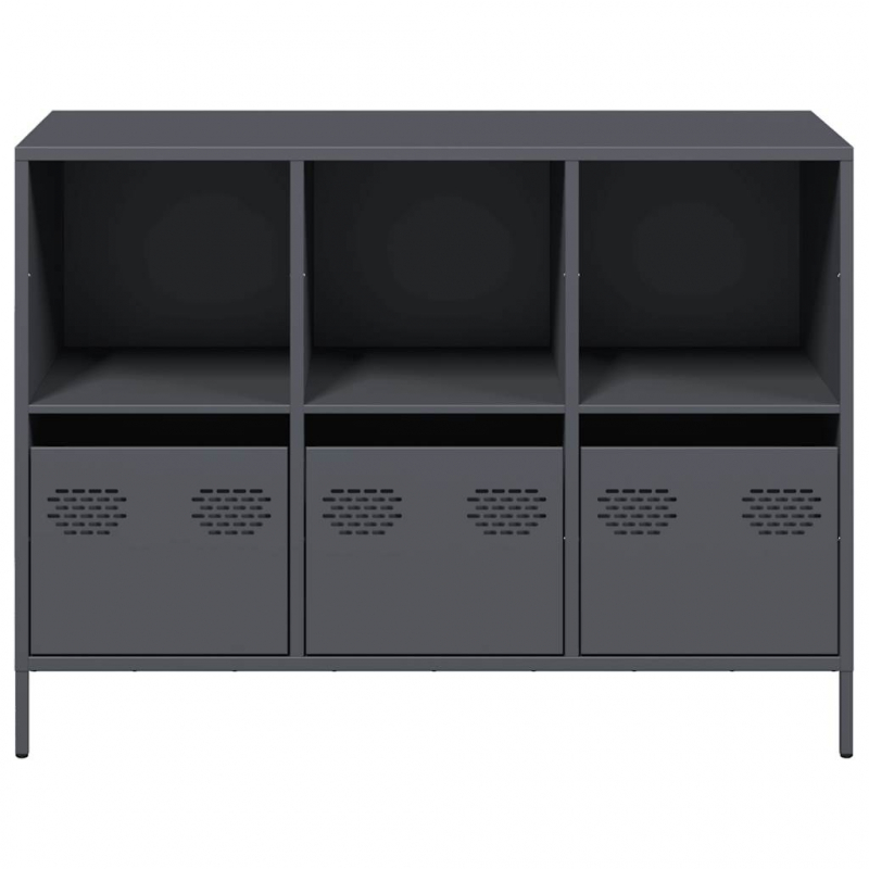 Sideboard Anthrazit 101,5x39x73,5 cm Kaltgewalzter Stahl
