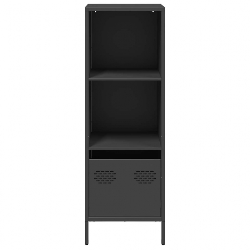 Highboard Schwarz 35x39x103,5 cm Stahl