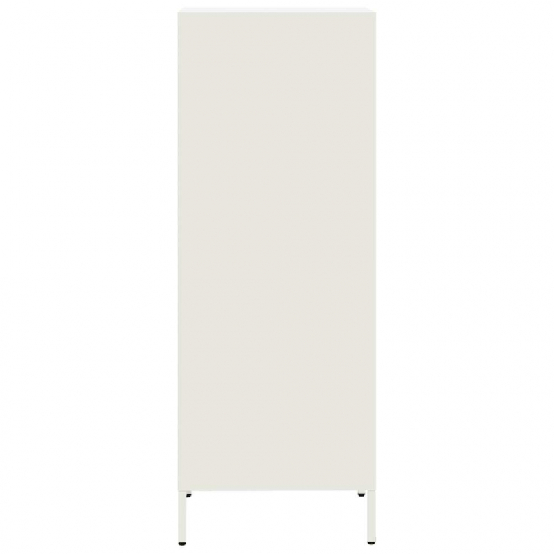 Highboard Weiß 35x39x103,5 cm Stahl