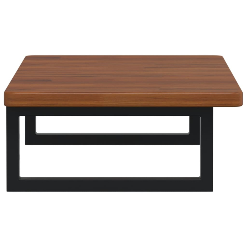 Waschtischplatte mit Halterung Stahl und Massivholz Eiche