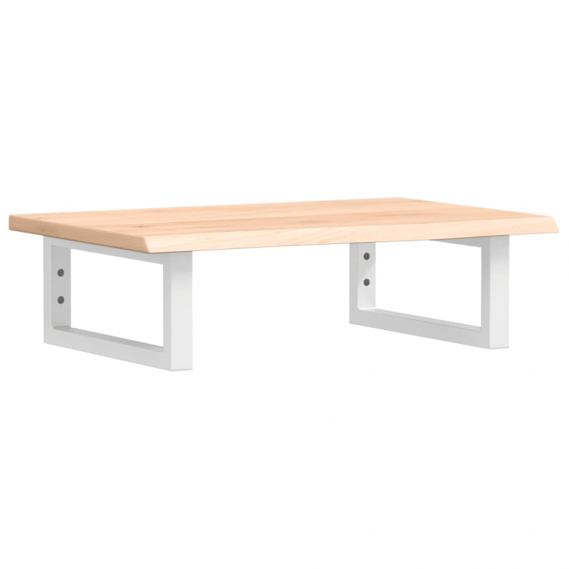 Waschtischplatte mit Halterung Stahl und Massivholz Eiche