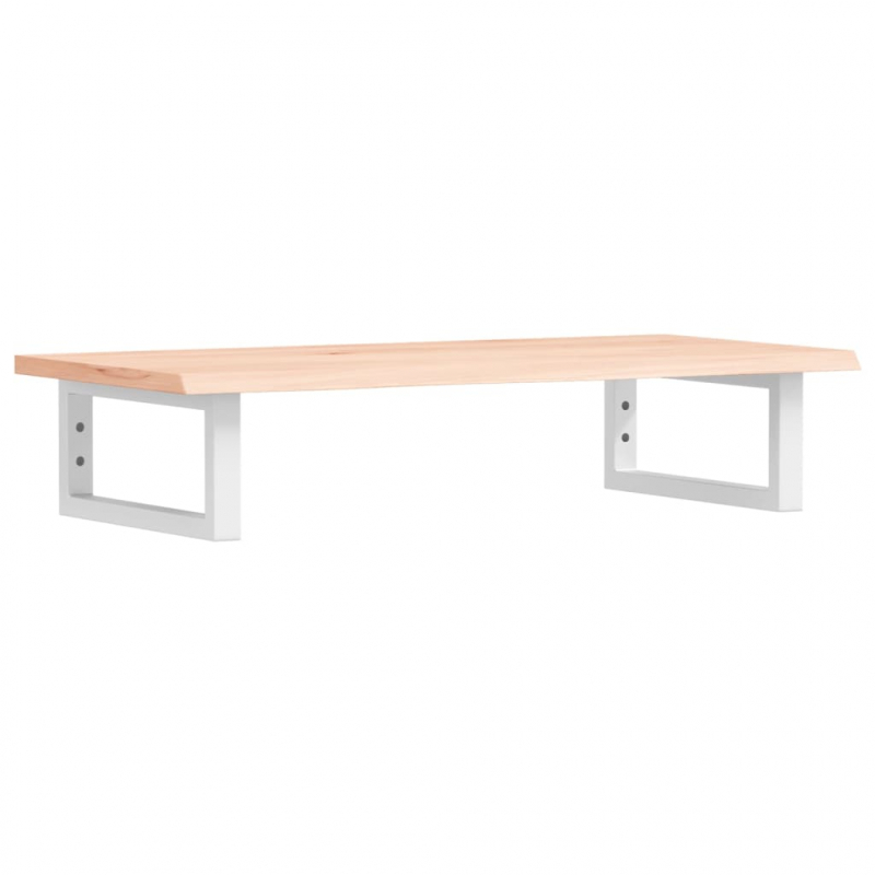 Waschtischplatte mit Halterung Stahl und Massivholz Eiche