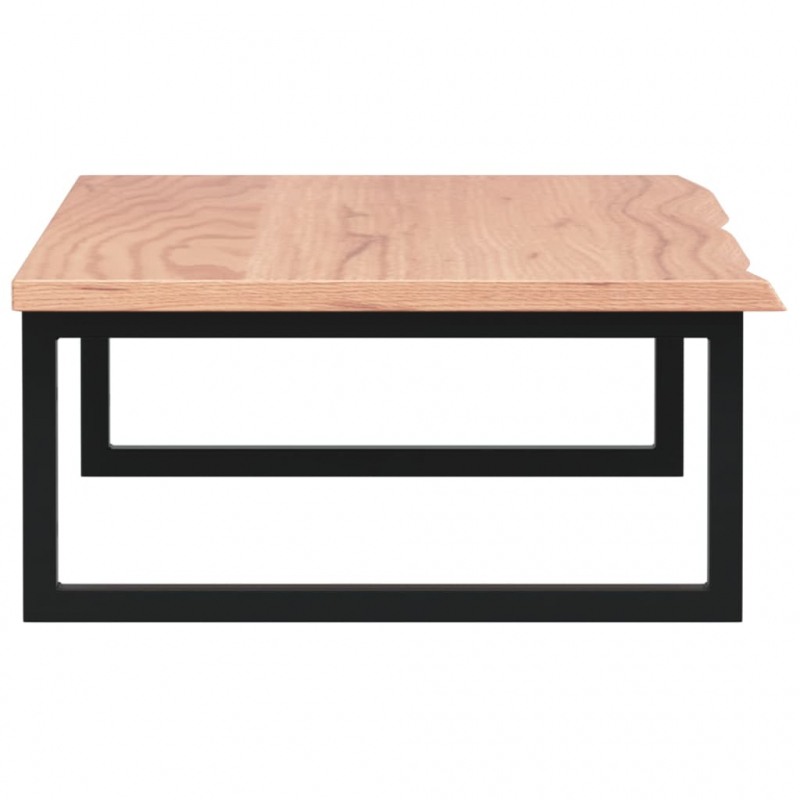 Waschtischplatte mit Halterung Stahl und Massivholz Eiche