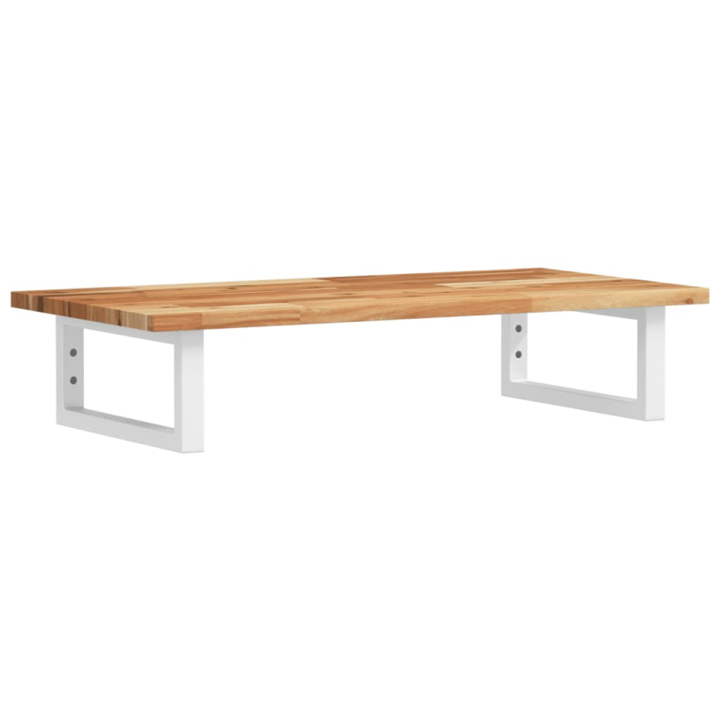 Waschbeckenregal Wandmontage Stahl und Akazienholz