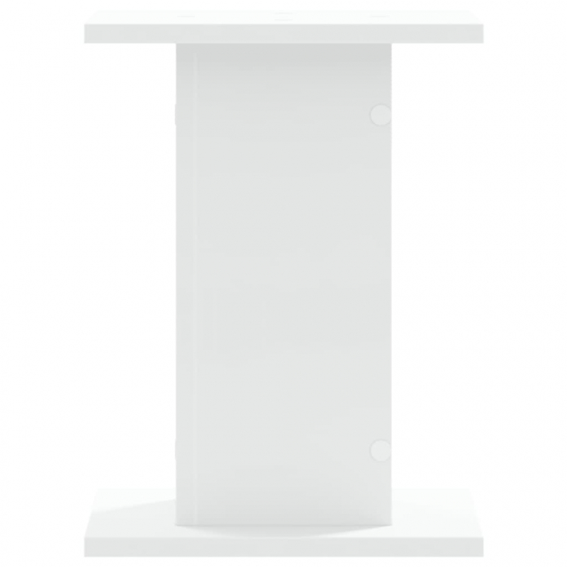 Lautsprecherständer 2 Stk. Weiß 30x30x40 cm Holzwerkstoff