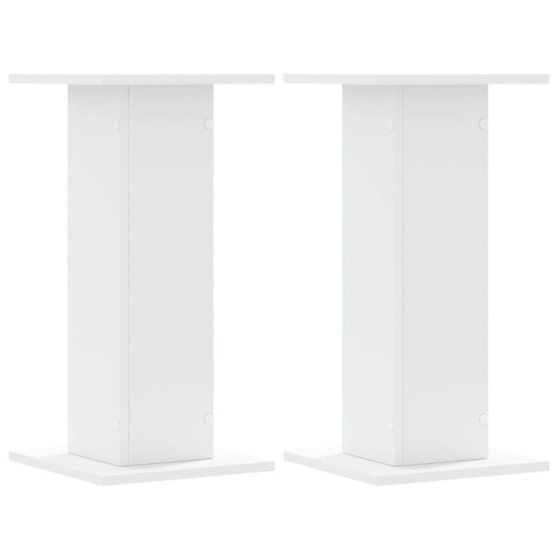 Lautsprecherständer 2 Stk. Weiß 30x30x60 cm Holzwerkstoff
