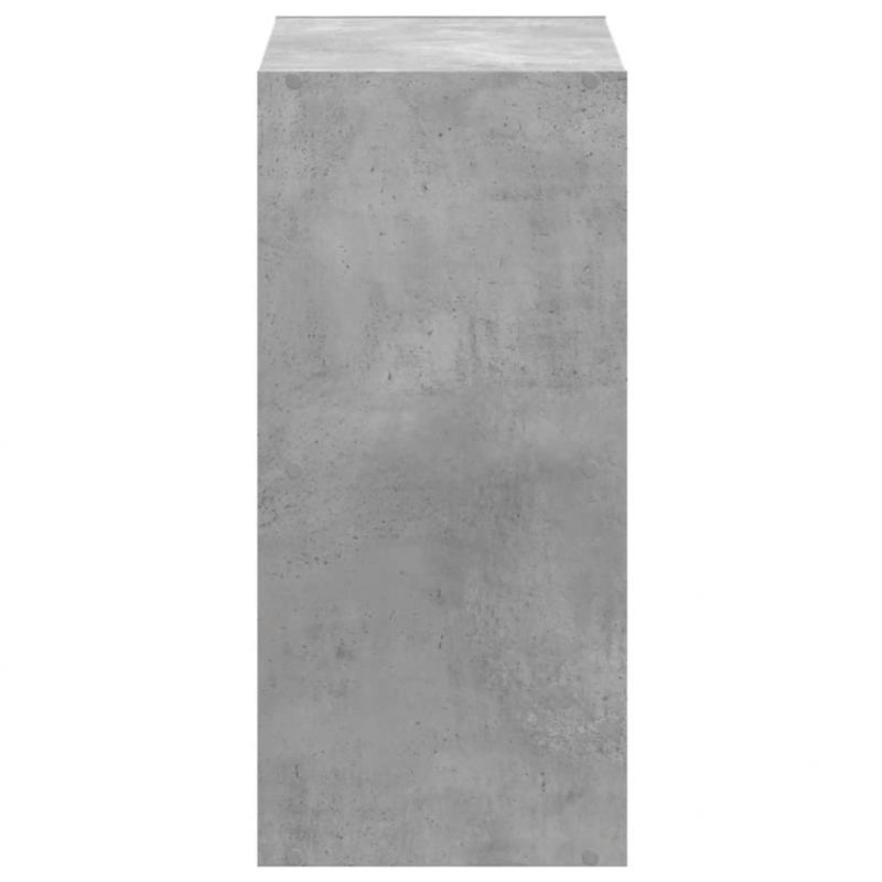 Bücherregal Betongrau 68,5x32x68,5 cm Holzwerkstoff