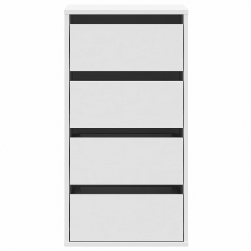 Kommode Weiß 40x41x76 cm Holzwerkstoff