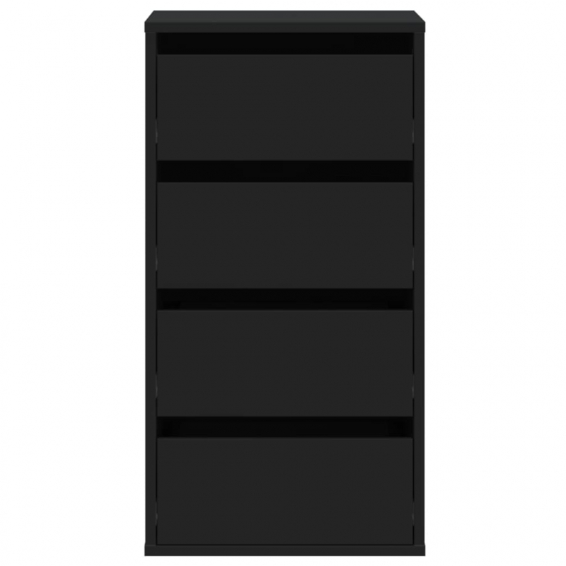 Kommode Schwarz 40x41x76 cm Holzwerkstoff