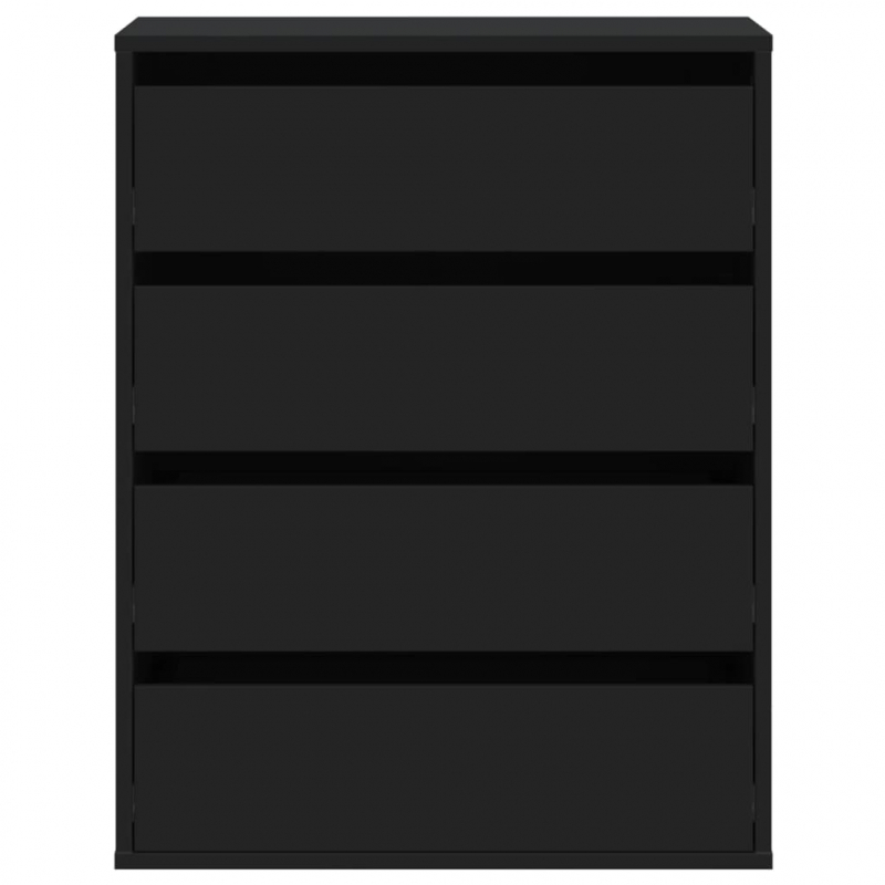 Kommode Schwarz 60x41x76 cm Holzwerkstoff