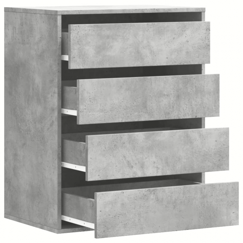 Kommode Betongrau 60x41x76 cm Holzwerkstoff