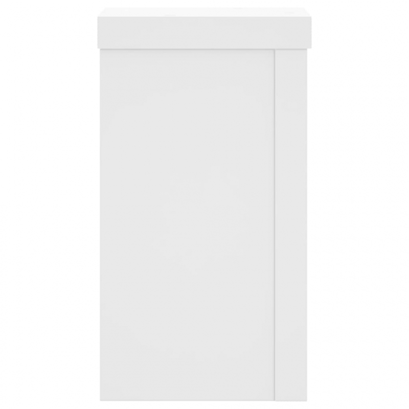 Pflanzenständer 2 Stk. Weiß 10x10x18 cm Holzwerkstoff