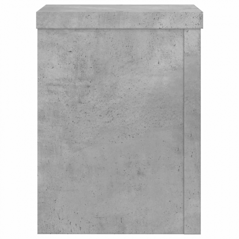 Pflanzenständer 2 Stk. Betongrau 15x15x20 cm Holzwerkstoff