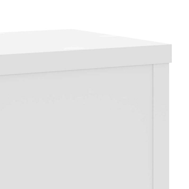 Pflanzenständer 2 Stk. Weiß 17x17x60 cm Holzwerkstoff