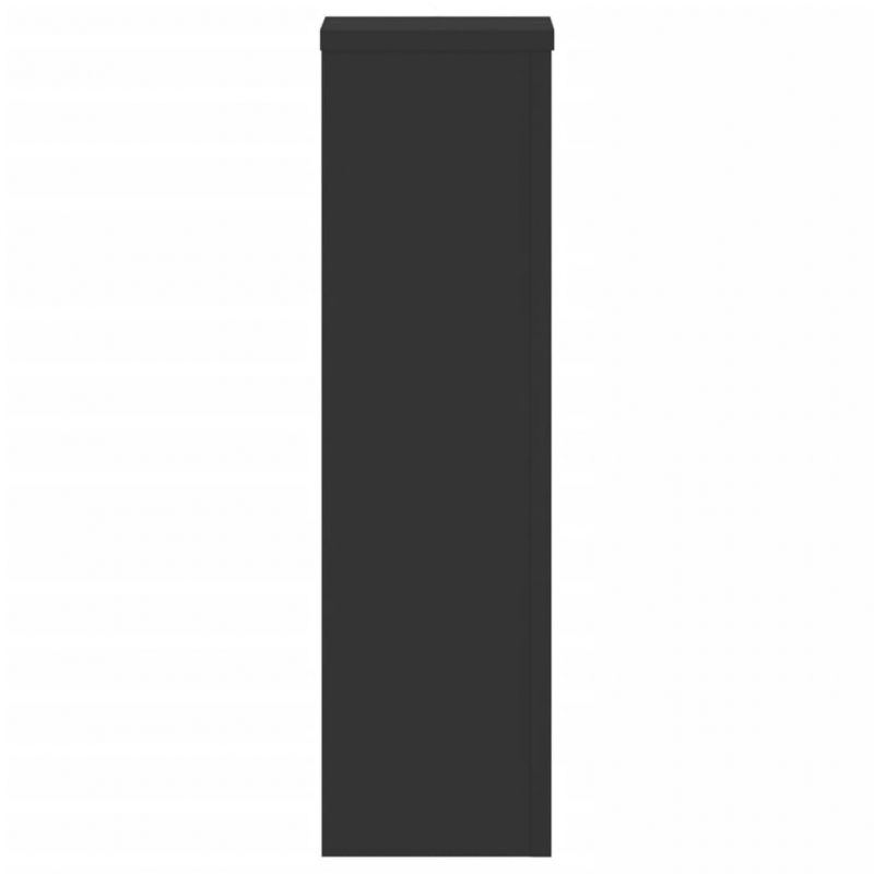 Pflanzenständer 2 Stk. Schwarz 17x17x60 cm Holzwerkstoff