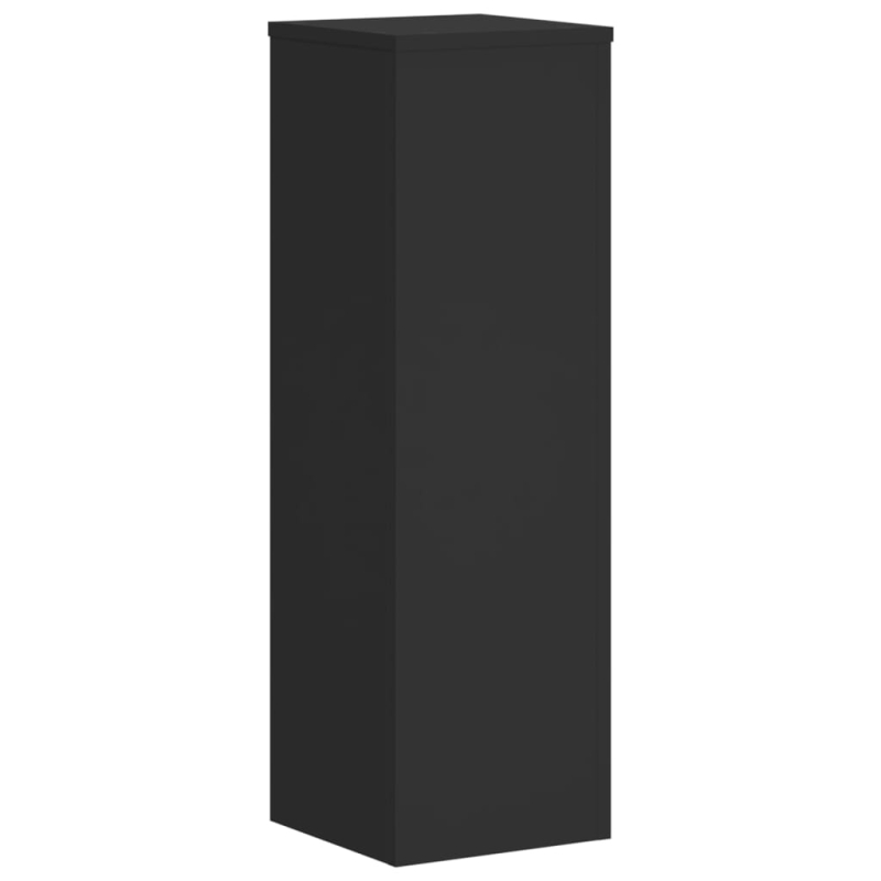 Pflanzenständer 2 Stk. Schwarz 25x25x80 cm Holzwerkstoff