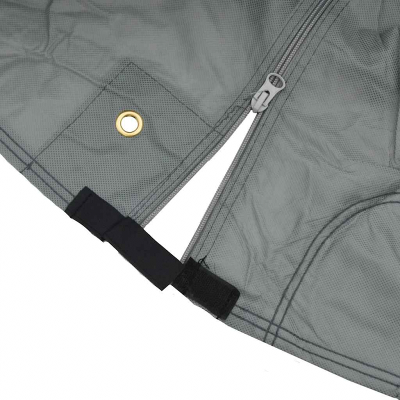 Schutzhülle für Wohnwagen Grau 670x250x220 cm Vliesstoff