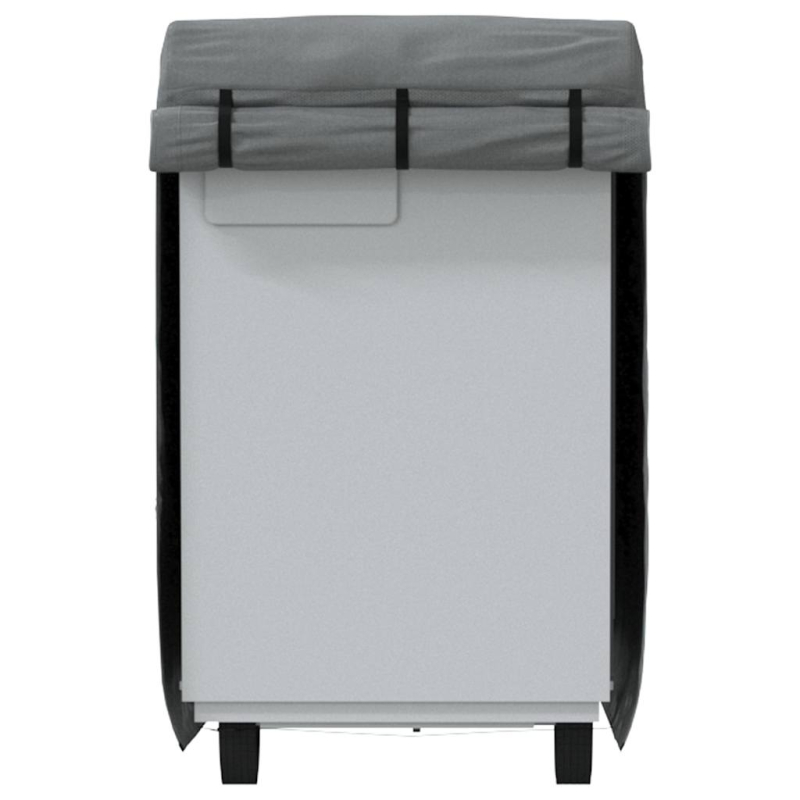 Schutzhülle für Pferdeanhänger Grau 376x168x240 cm Vliesstoff