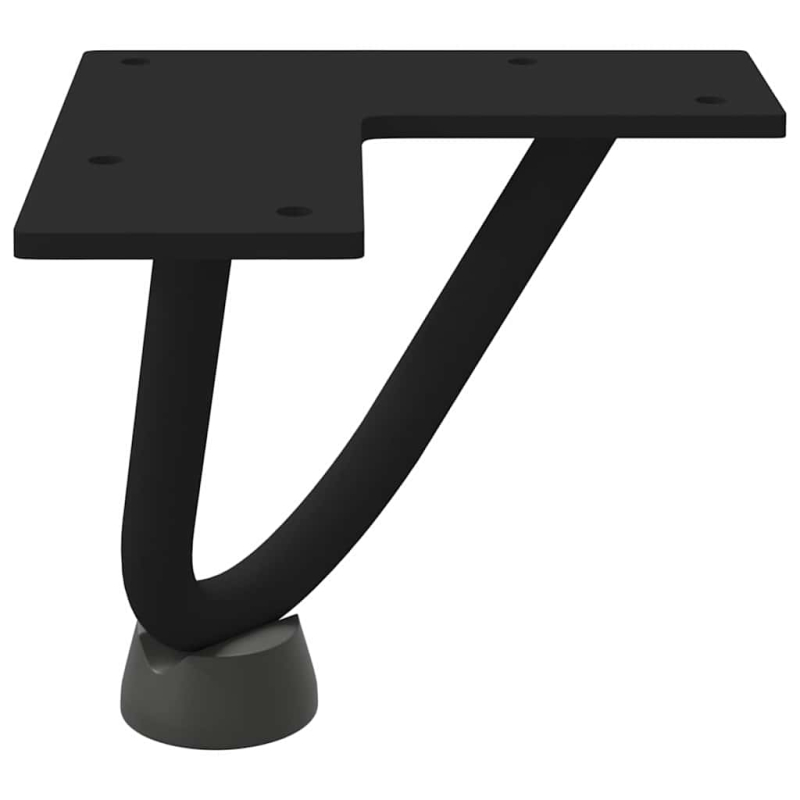 Haarnadelbeine 4 Stk. Schwarz 10 cm Massivstahl