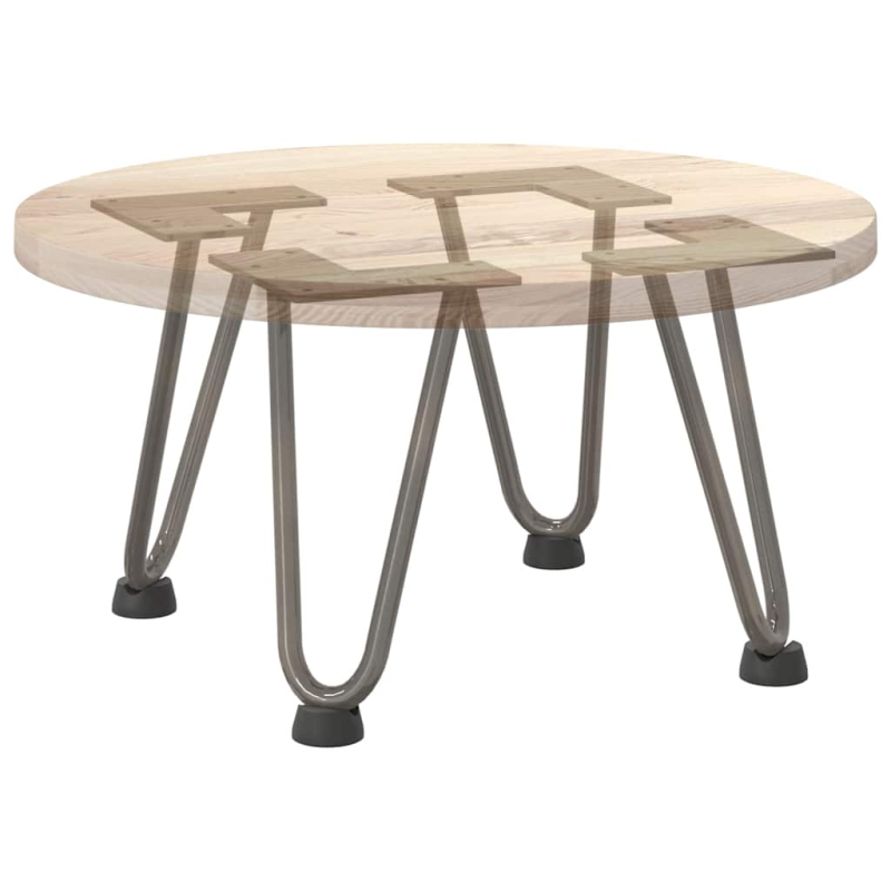 Haarnadelbeine 4 Stk. Naturstahl 20 cm Massivstahl