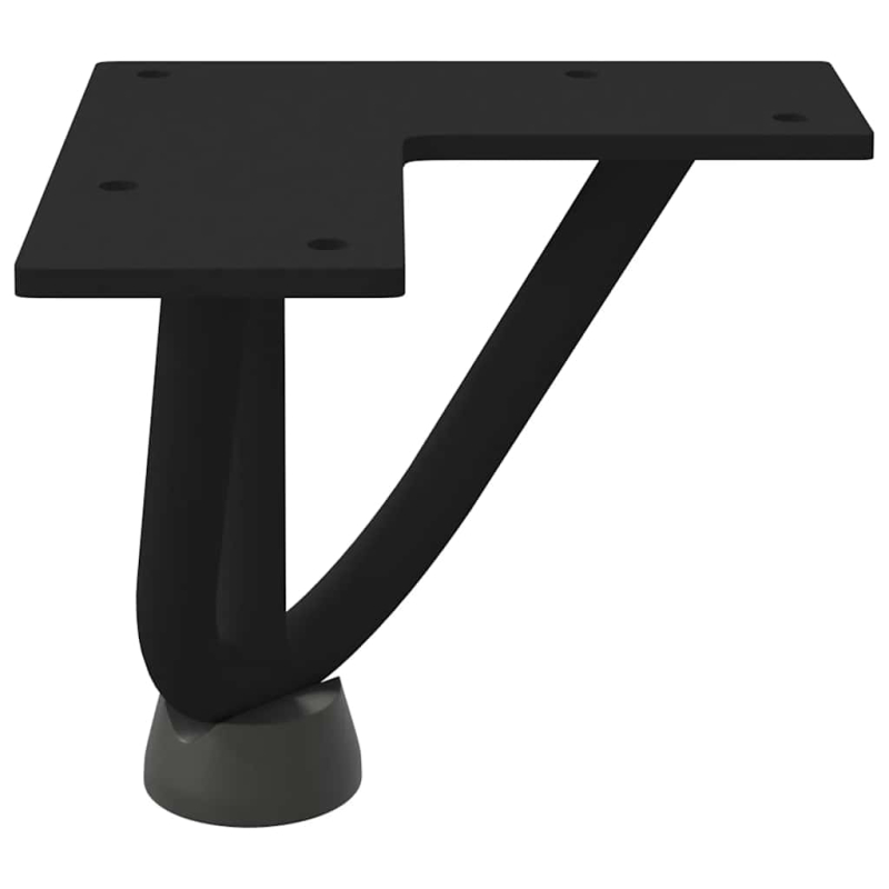 Haarnadelbeine 4 Stk. Schwarz 10 cm Massivstahl