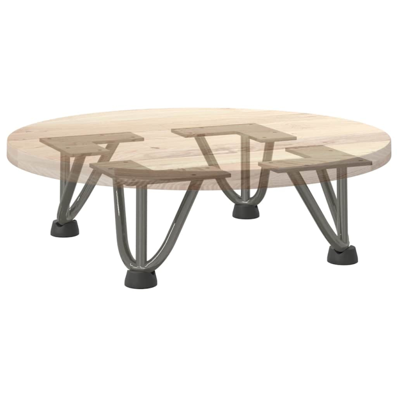 Haarnadelbeine 4 Stk. Naturstahl 10 cm Massivstahl