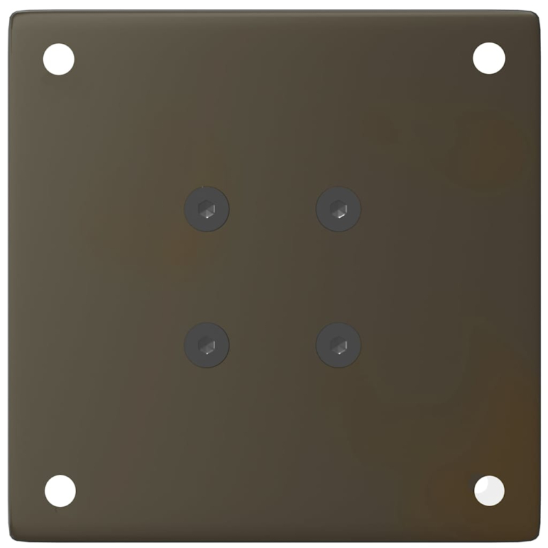 Couchtischbeine 4 Stk. Naturstahl 42-44 cm Stahl