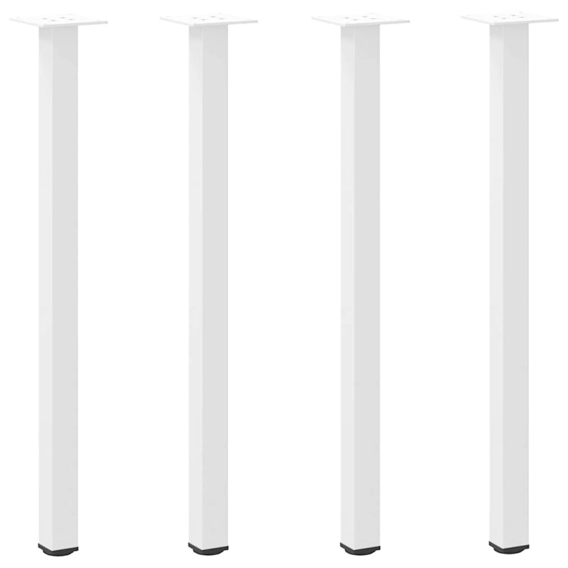 Couchtischbeine 4 Stk. Weiß 72-74 cm Stahl