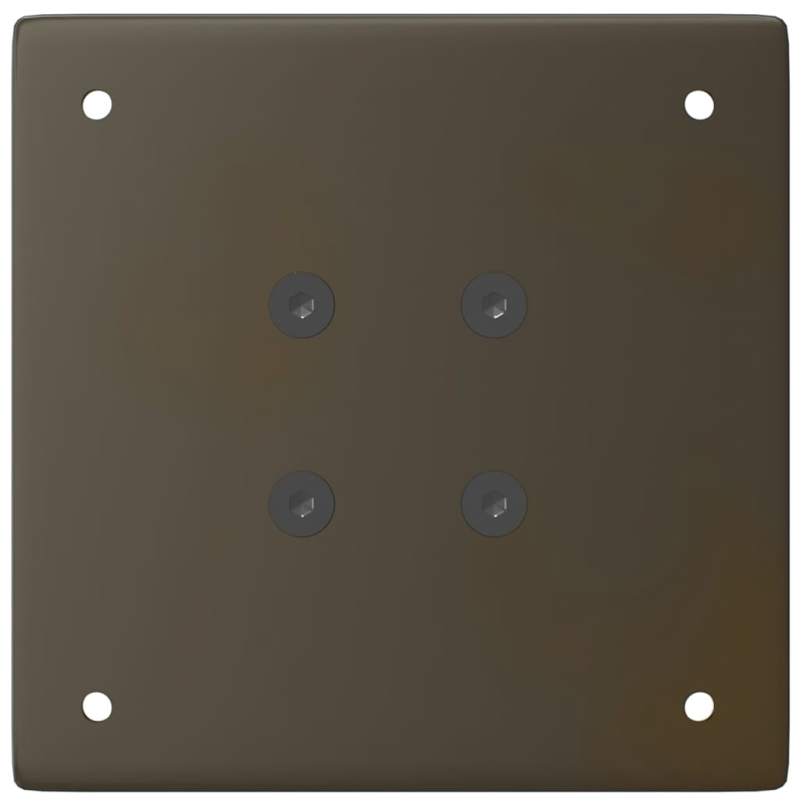 Couchtischbeine 4 Stk. Naturstahl 72-74 cm Stahl