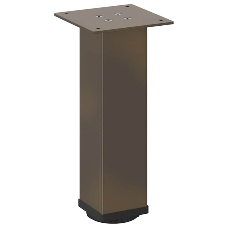 Couchtischbeine 4 Stk. Naturstahl 42-44 cm Stahl