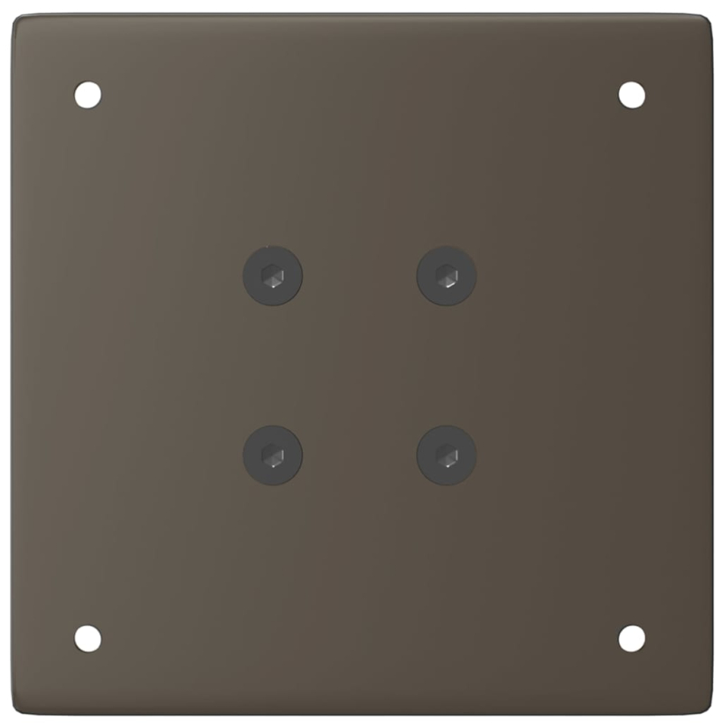 Couchtischbeine 4 Stk. Naturstahl 42-44 cm Stahl