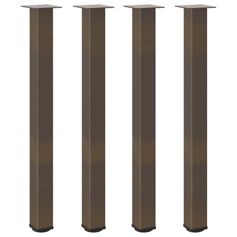 Couchtischbeine 4 Stk. Naturstahl 100-102 cm Stahl