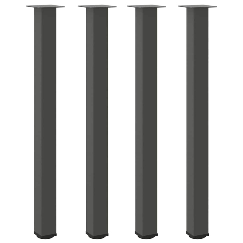 Couchtischbeine 4 Stk. Anthrazit 110-112 cm Stahl