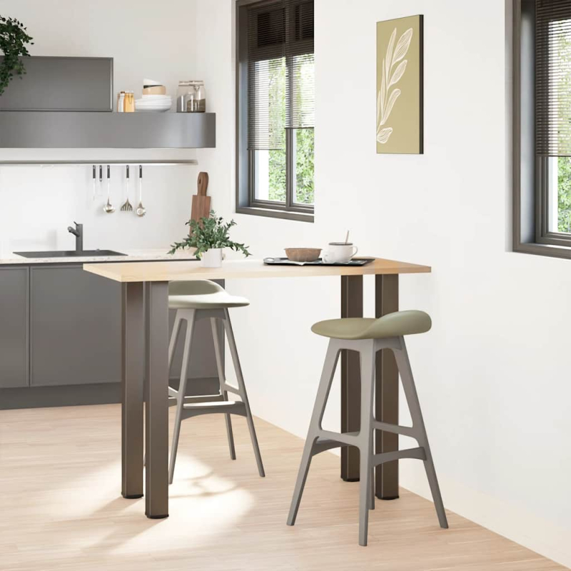 Couchtischbeine 4 Stk. Naturstahl 110-112 cm Stahl