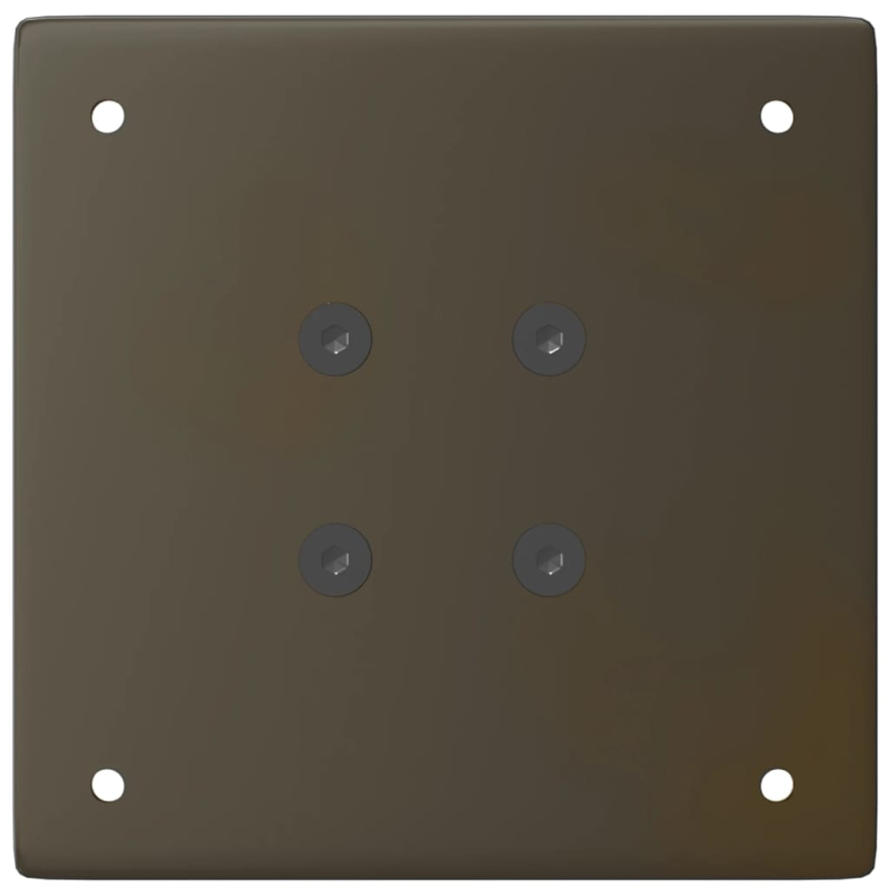 Couchtischbeine 4 Stk. Naturstahl 110-112 cm Stahl