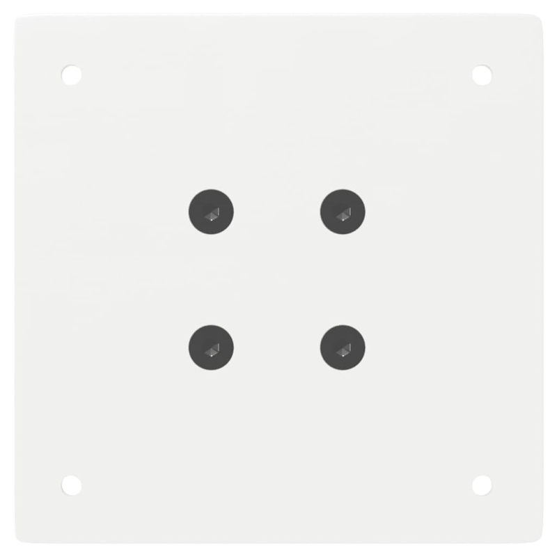 Couchtischbeine 4 Stk. Weiß 72 cm Stahl