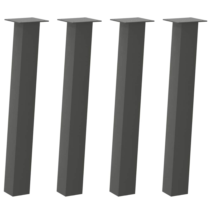 Couchtischbeine 4 Stk. Anthrazit 72 cm Stahl