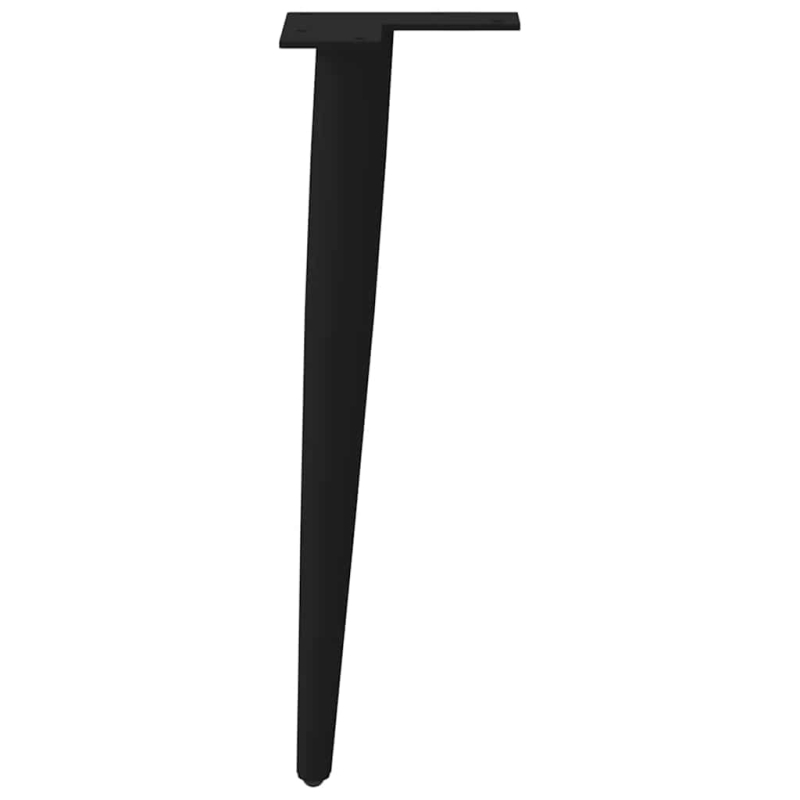 Couchtischbeine Konische Form 4 Stk. Schwarz 42-43 cm Stahl