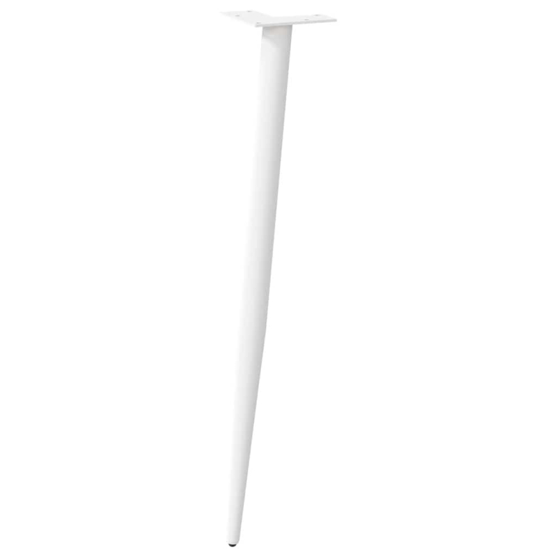 Couchtischbeine Konische Form 4 Stk. Weiß 72-73 cm Stahl