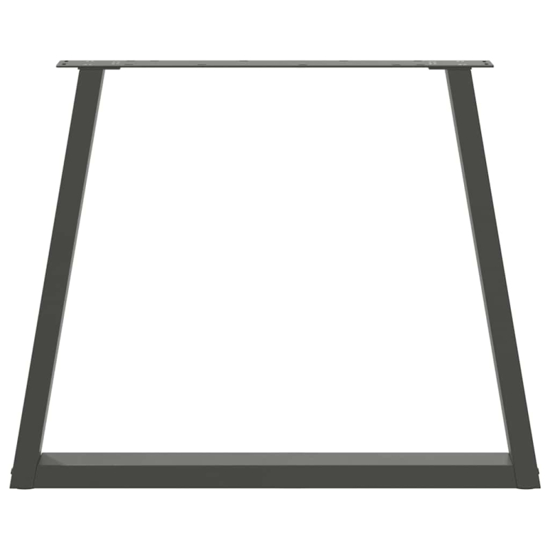 Esstisch Beine V-Form 2 Stück Anthrazit 70x(72-73,3) cm Stahl