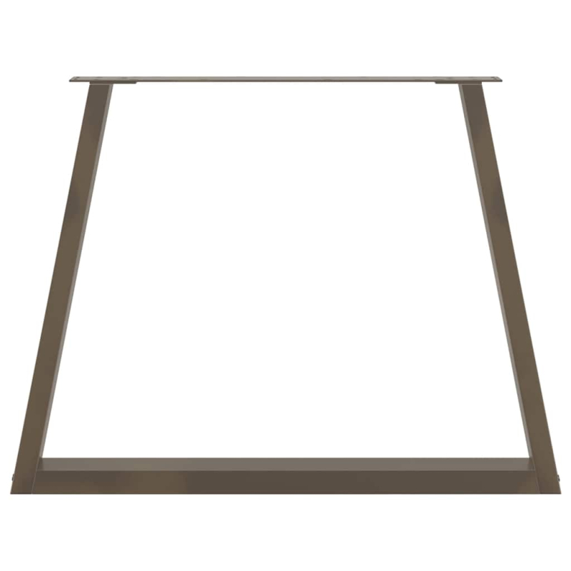 Esstisch Beine V-Form 2 Stück Naturstahl 90x(72-73,3) cm Stahl