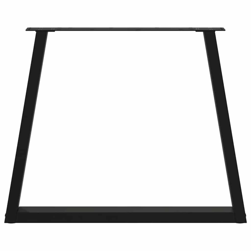 Esstisch Beine V-Form 3 Stück Schwarz 70x(72-73,3) cm Stahl