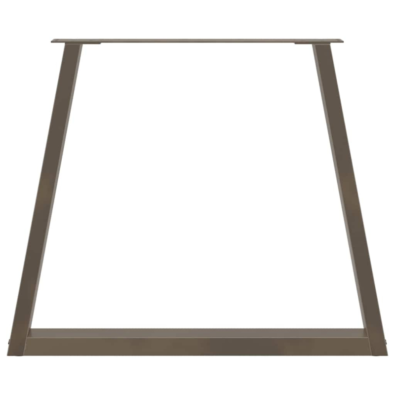 Esstischbeine V-Form 3 Stück Naturstahl 70x(72-73,3) cm Stahl