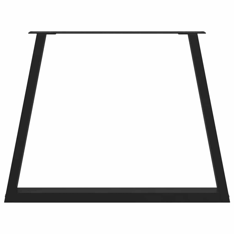 Esstisch Beine V-Form 3 Stück Schwarz 100x(72-73,3) cm Stahl