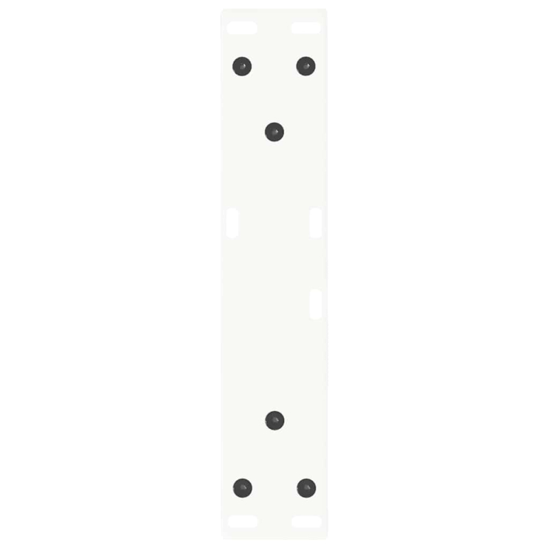 Esstischbeine V-Form 2 Stück Weiß 40x(30-31,3) cm Stahl