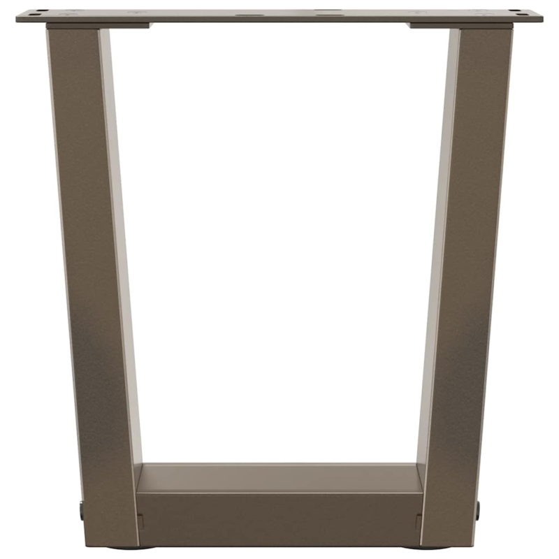 Esstisch Beine V-Form 2 Stück Naturstahl 40x(30-31,3) cm Stahl