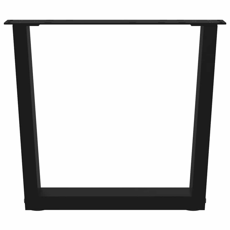 Esstisch Beine V-Form 2 Stück Schwarz 60x(42-43,3) cm Stahl