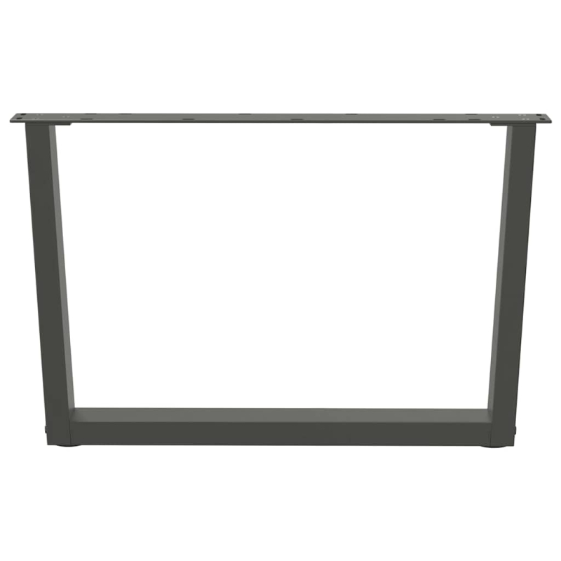 Esstisch Beine V-Form 2 Stück Anthrazit 70x(42-43,3) cm Stahl